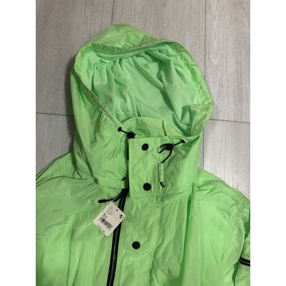 NWT‎ Free People Movement Aurora Maxi Windbreaker Parka Jacket Neon Lime XS $228 - Picture 5 of 14